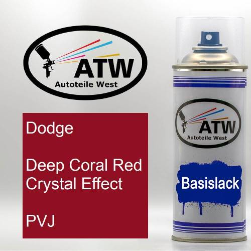 Dodge, Deep Coral Red Crystal Effect, PVJ: 400ml Sprühdose, von ATW Autoteile West.